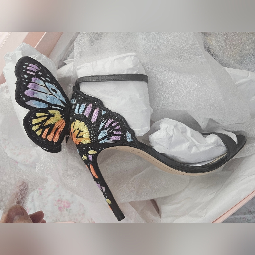 Sophia Webster Multicolor Chiara Butterfly Heels